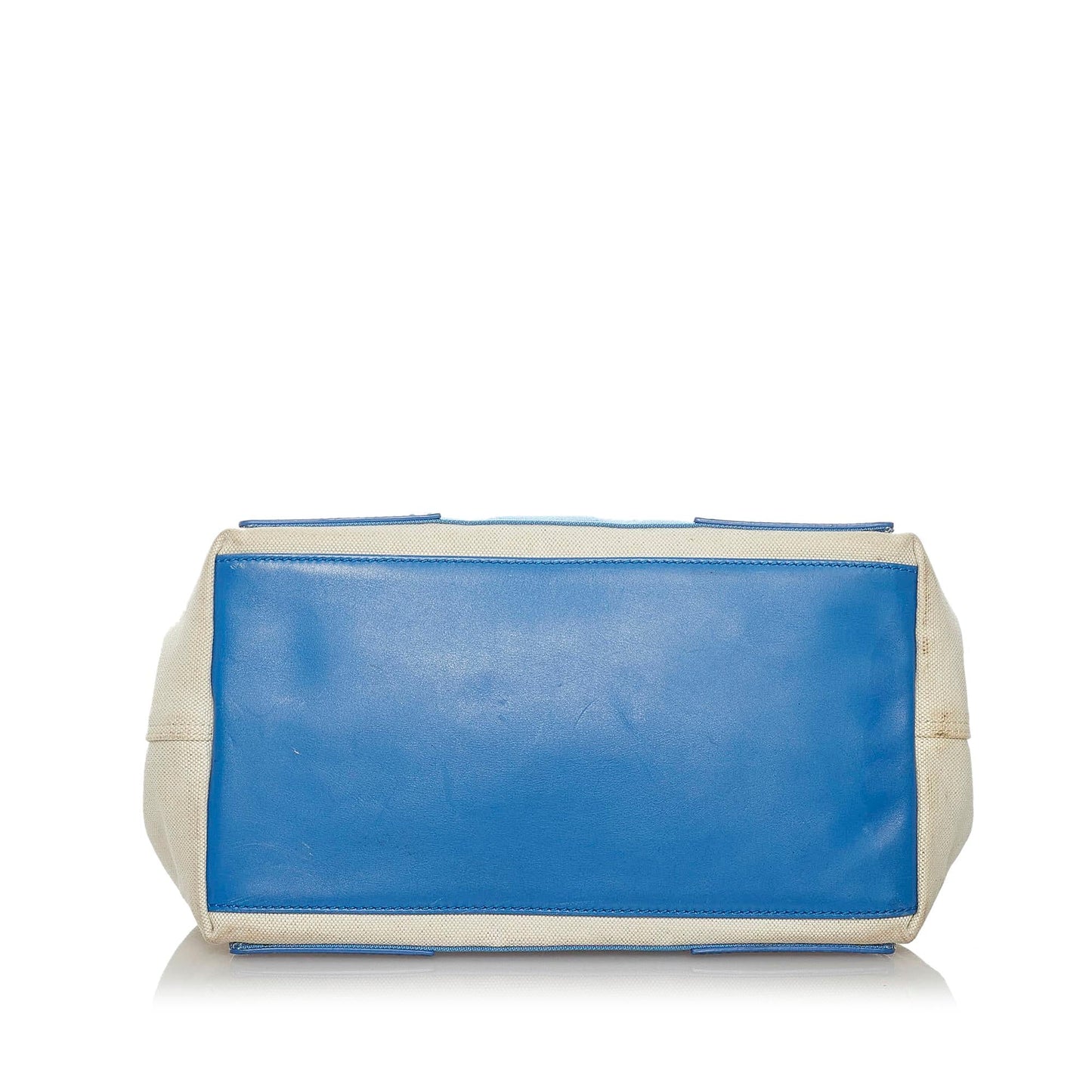 Luxury Balenciaga Navy Cabas S Canvas Tote Bag (SHG-28825)