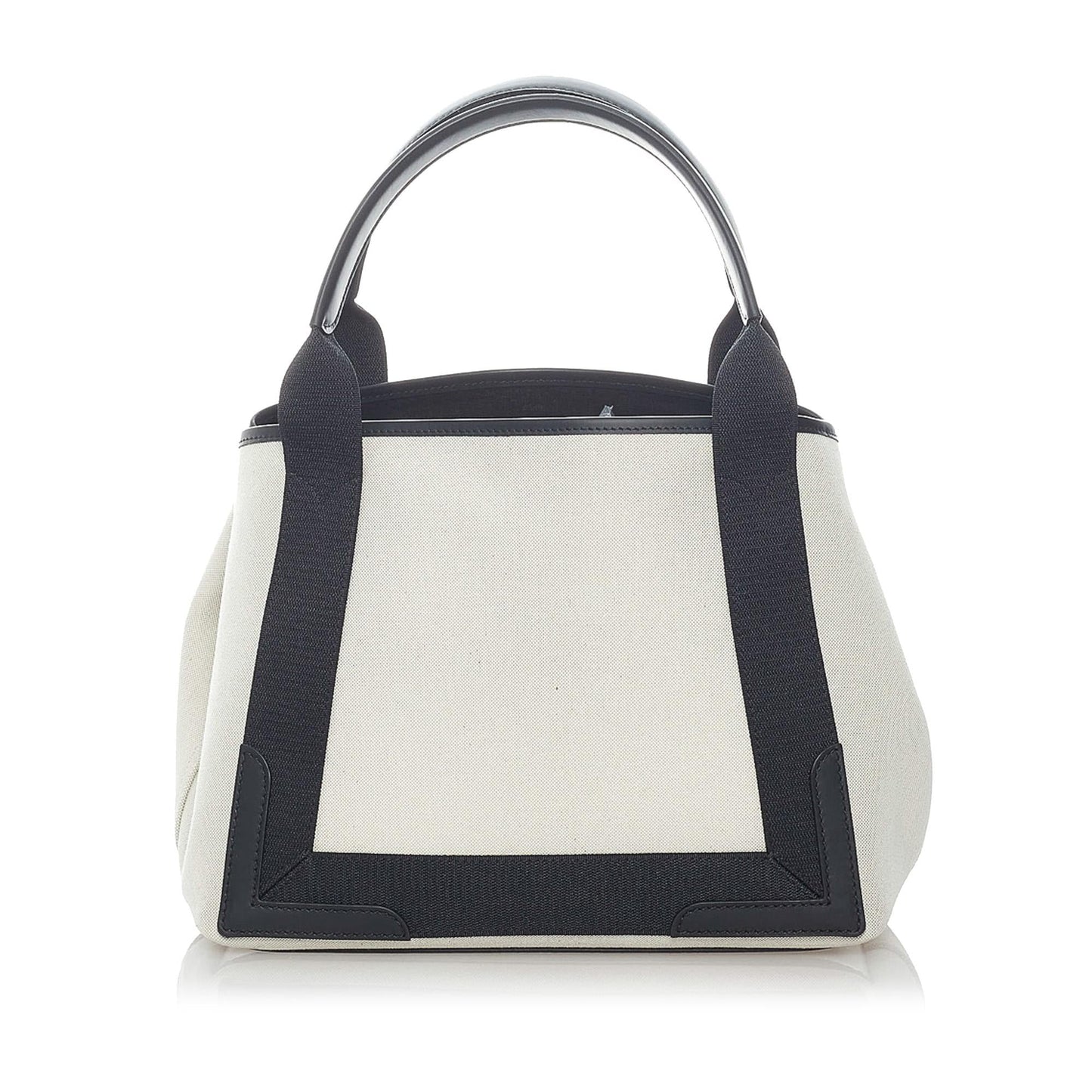 Luxury Balenciaga Navy Cabas S Canvas Tote Bag (SHG-32033)