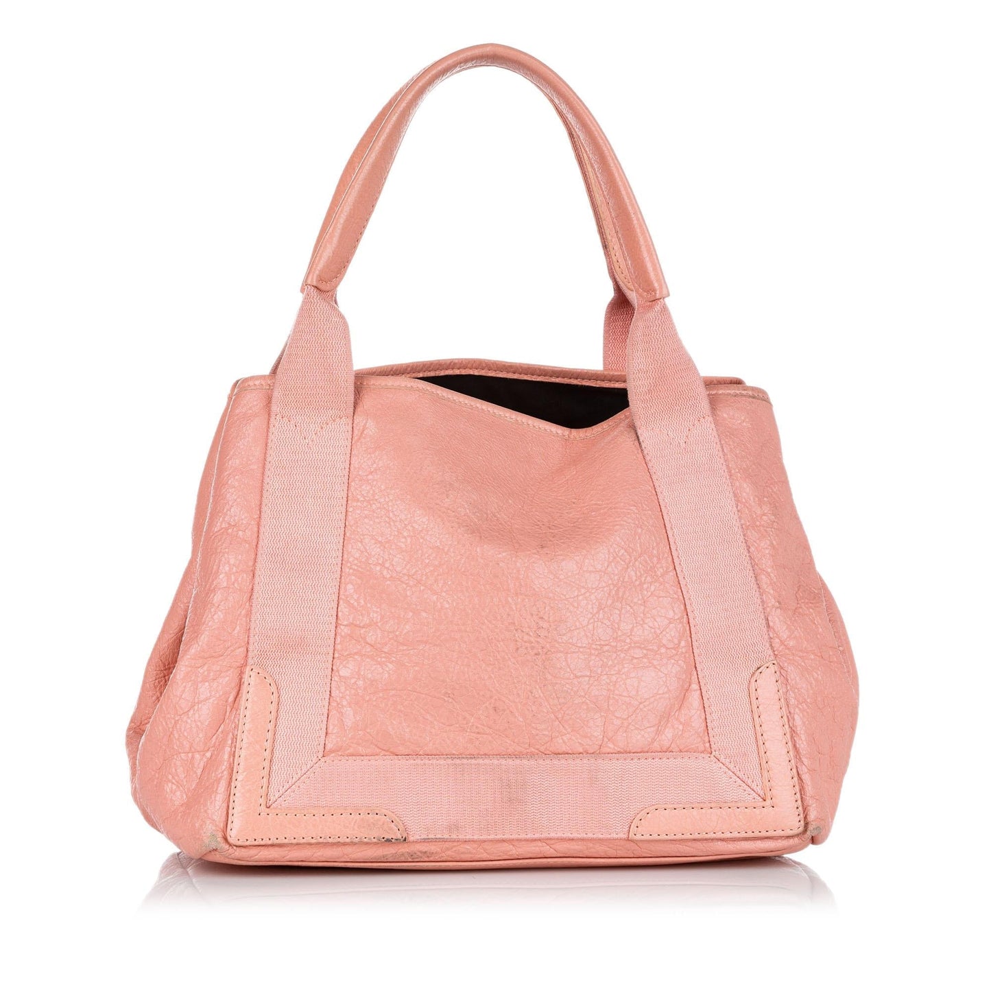 Luxury Balenciaga Navy Cabas S Leather Tote Bag (SHG-37888)