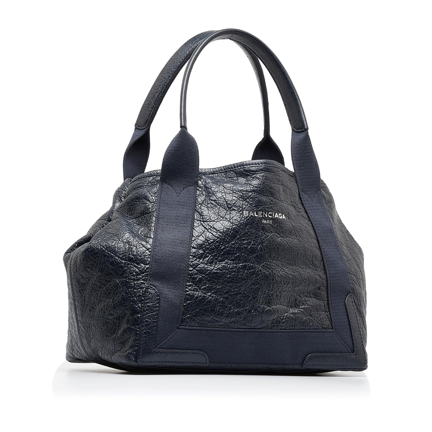 Luxury Balenciaga Navy Cabas S Tote (SHG-LSMOX8)