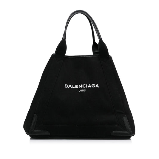 Luxury Balenciaga Navy Cabas Tote M (SHG-ZCKD8U)