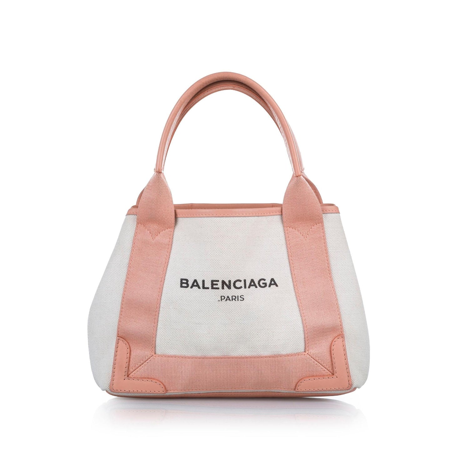 Luxury Balenciaga Navy Cabas XS Canvas Satchel (SHG-24720)