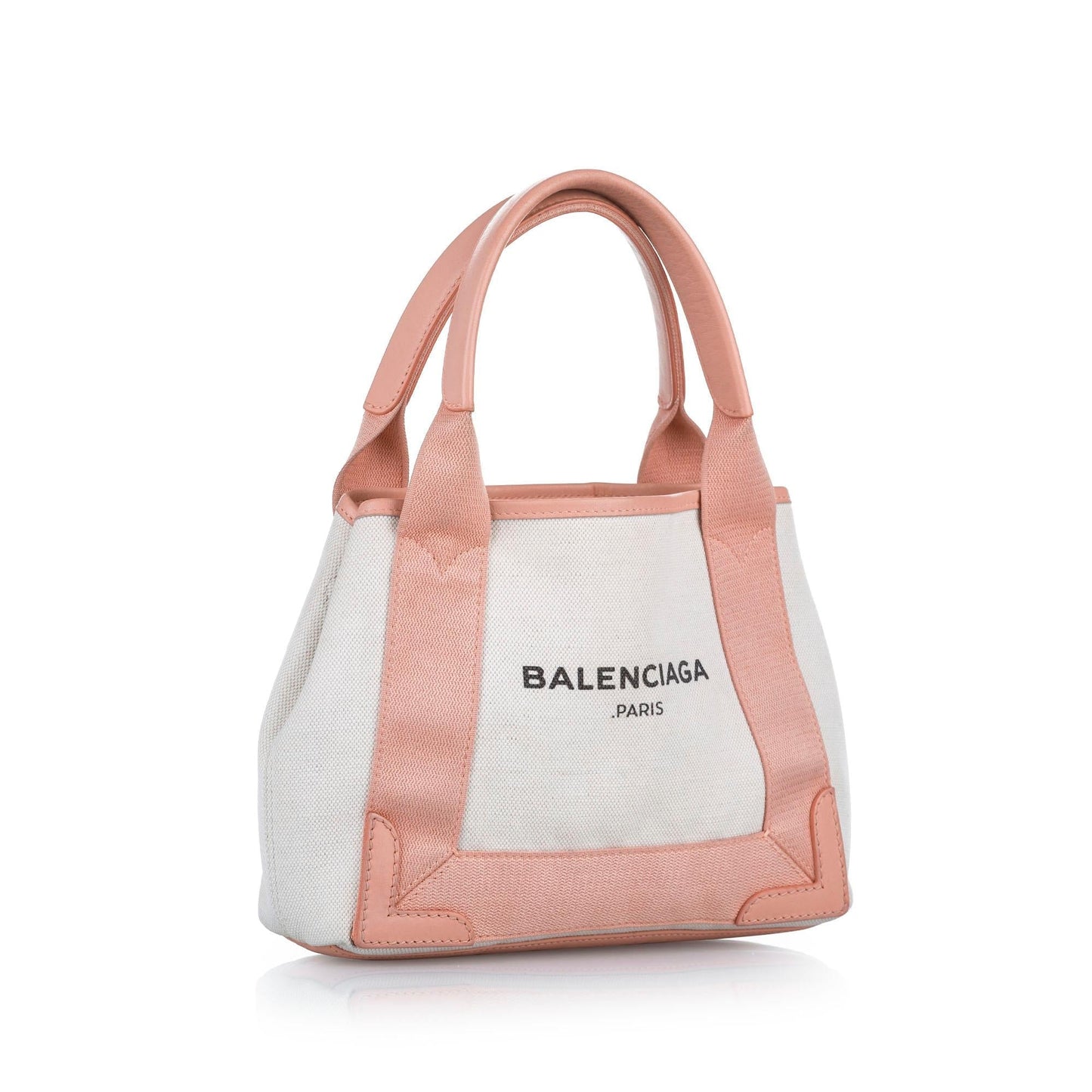 Luxury Balenciaga Navy Cabas XS Canvas Satchel (SHG-24720)