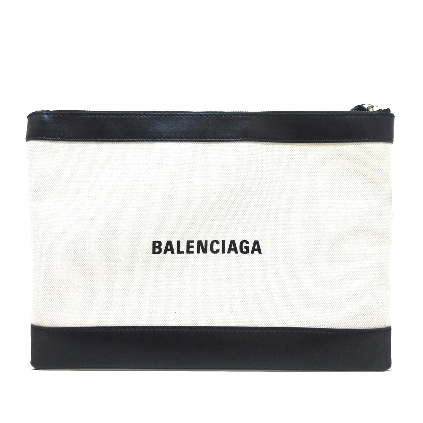 Luxury Balenciaga Navy Clip M Clutch (SHG-UfviK9)