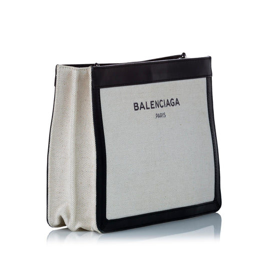 Luxury Balenciaga Navy Pochette Canvas Crossbody Bag (SHG-30034)