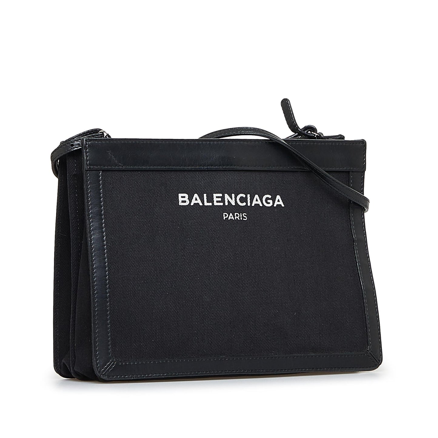 Luxury Balenciaga Navy Pochette M Crossbody (SHG-xmmUMh)