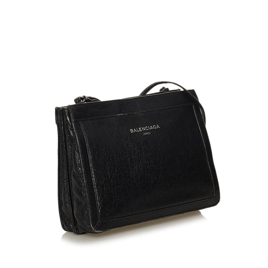 Luxury Balenciaga Navy Pochette S Canvas Crossbody Bag (SHG-28703)