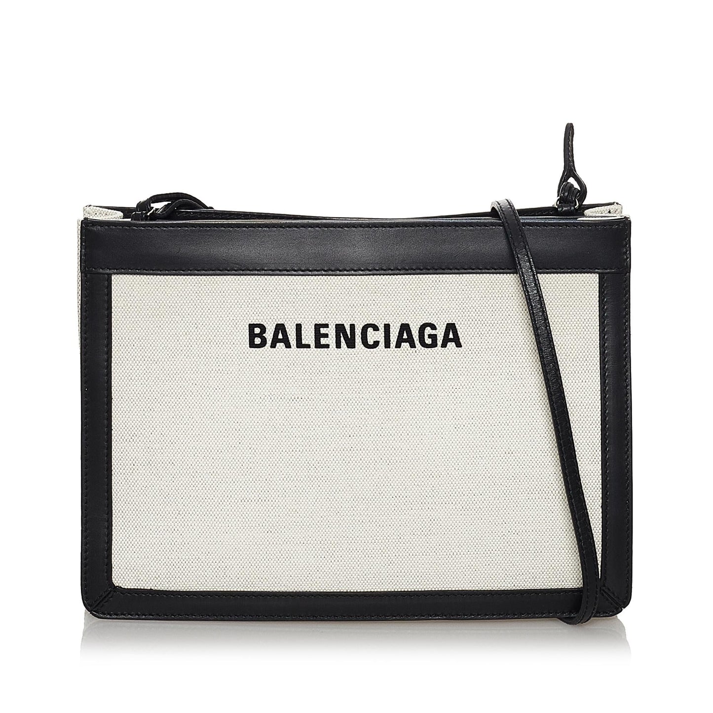 Luxury Balenciaga Navy Pochette S Canvas Crossbody Bag (SHG-29713)