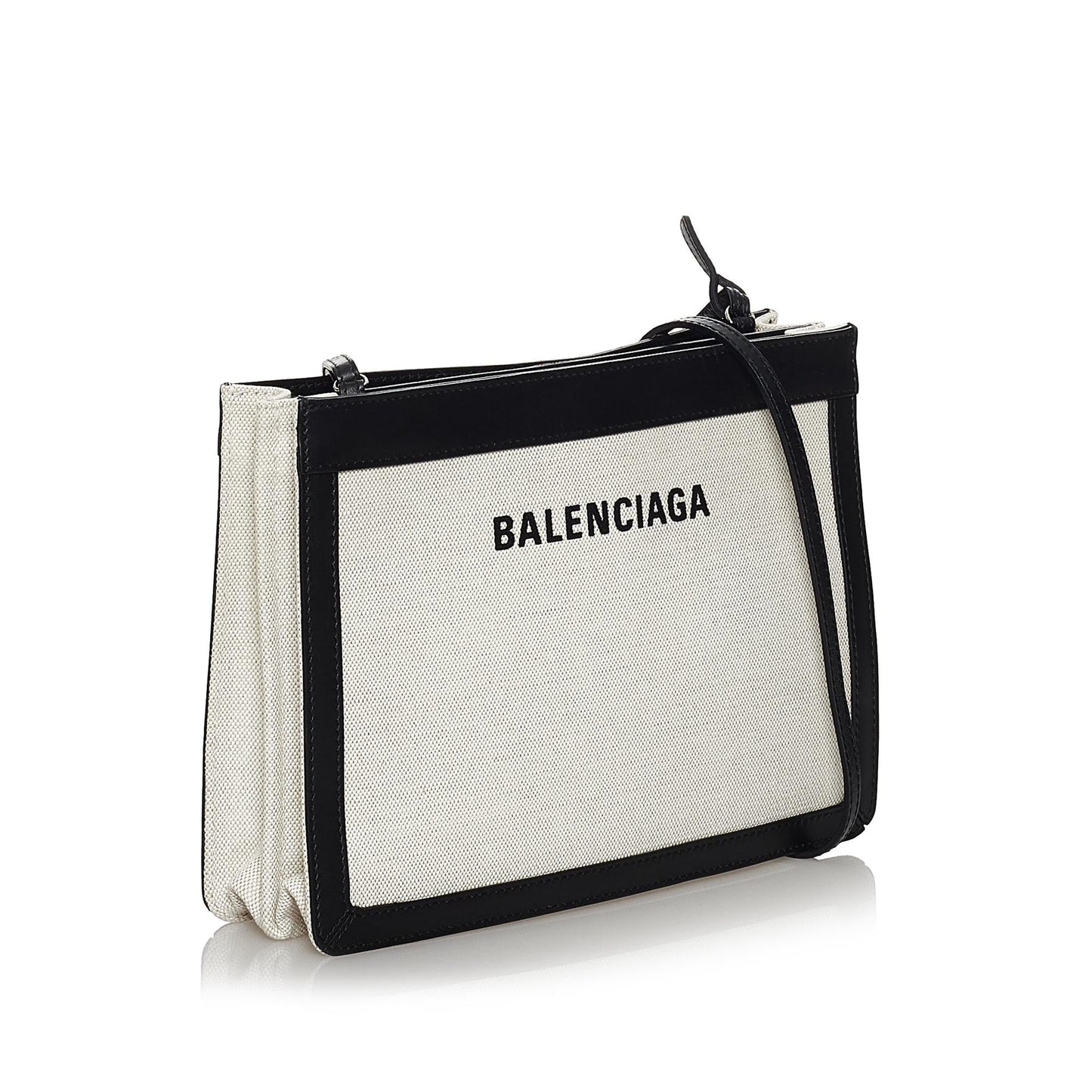 Luxury Balenciaga Navy Pochette S Canvas Crossbody Bag (SHG-29713)