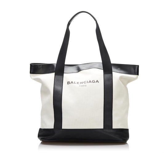 Luxury Balenciaga Navy Tote (SHG-PeMRDJ)