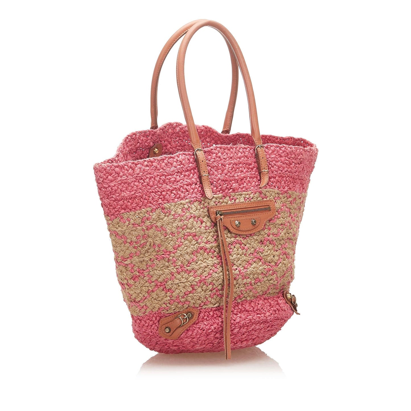 Luxury Balenciaga Panier Raffia Tote Bag (SHG-18408)