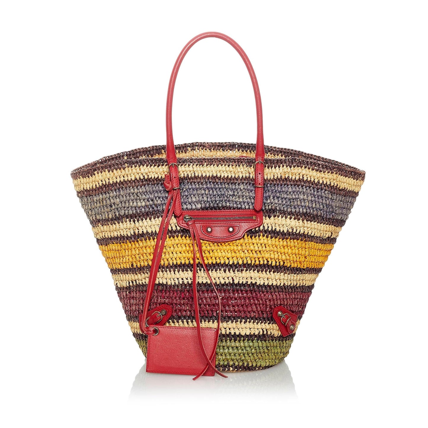 Luxury Balenciaga Panier Raffia Tote Bag (SHG-30111)