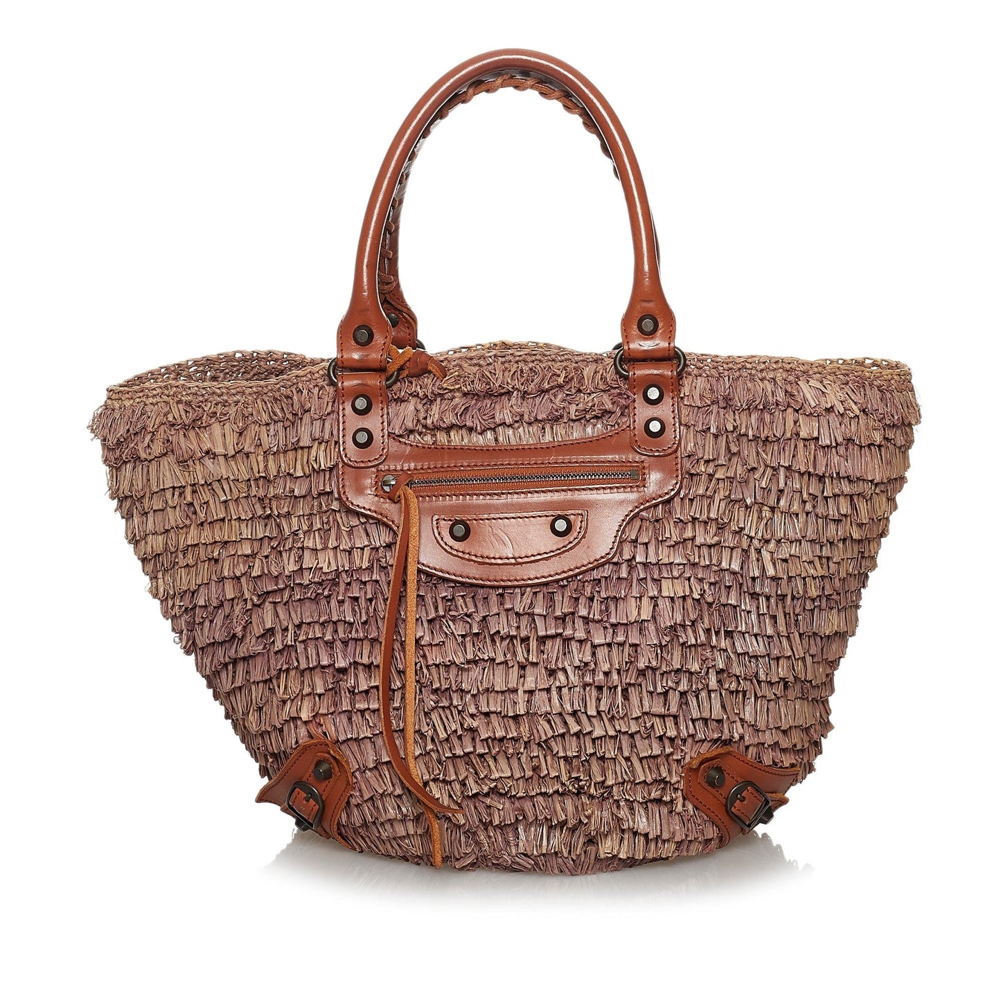 Luxury Balenciaga Panier Raffia Tote Bag (SHG-30338)