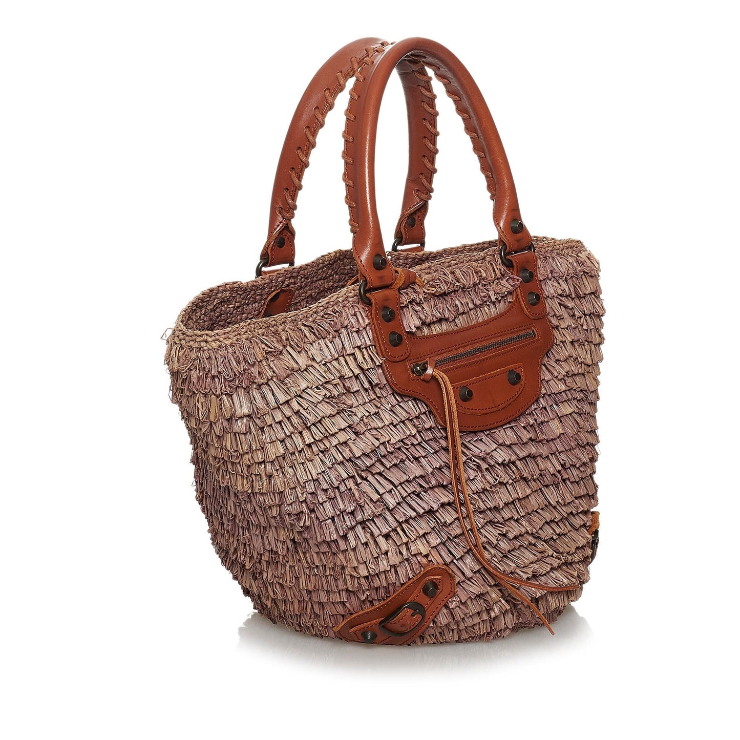 Luxury Balenciaga Panier Raffia Tote Bag (SHG-30338)