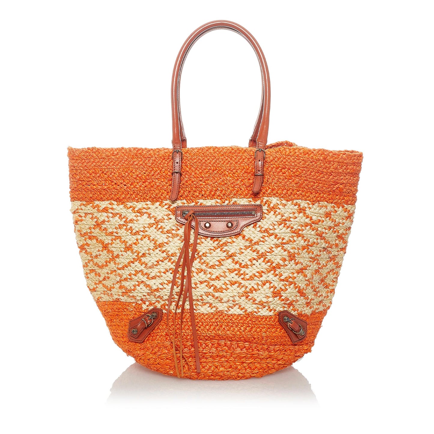 Luxury Balenciaga Panier Raffia Tote Bag (SHG-31175)