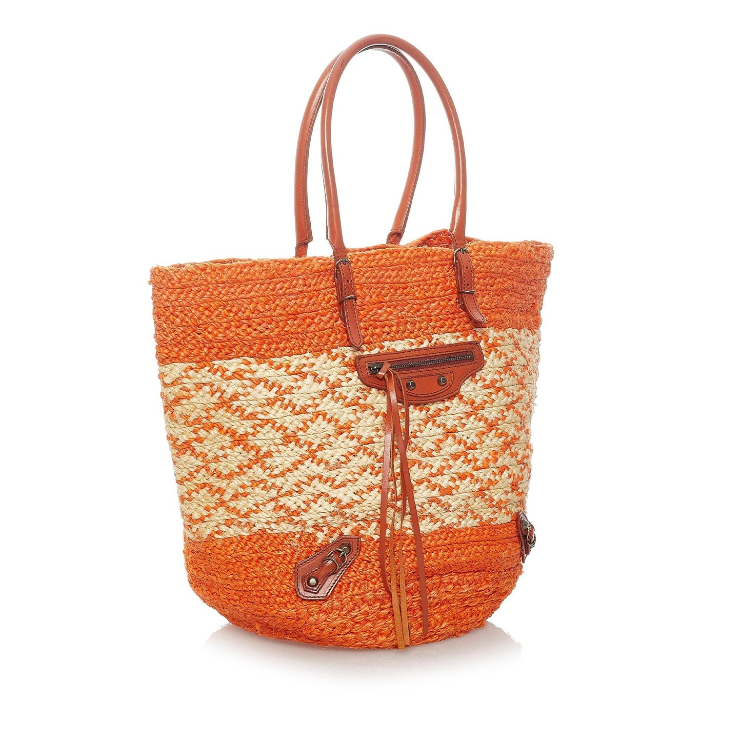 Luxury Balenciaga Panier Raffia Tote Bag (SHG-31175)