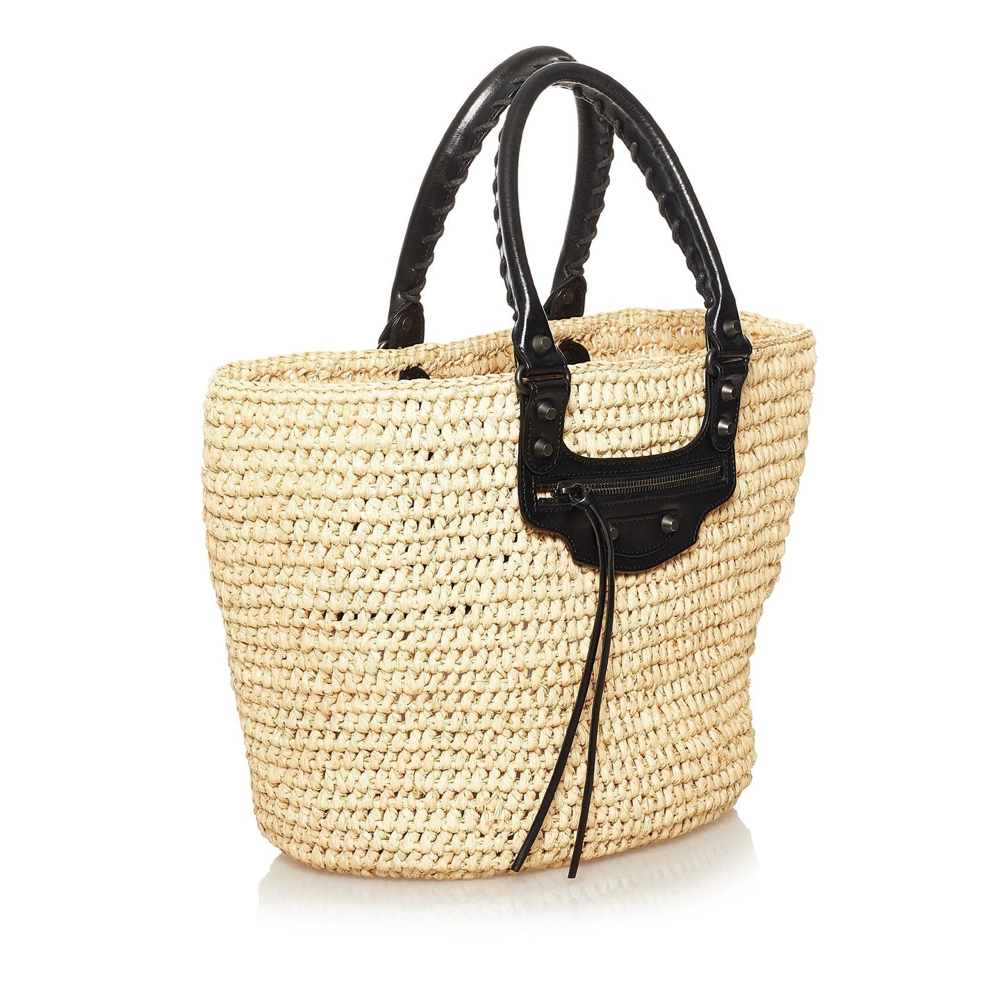 Luxury Balenciaga Panier Raffia Tote Bag (SHG-35038)