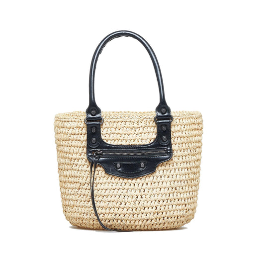 Luxury Balenciaga Panier Raffia Tote (SHG-00u0Ex)