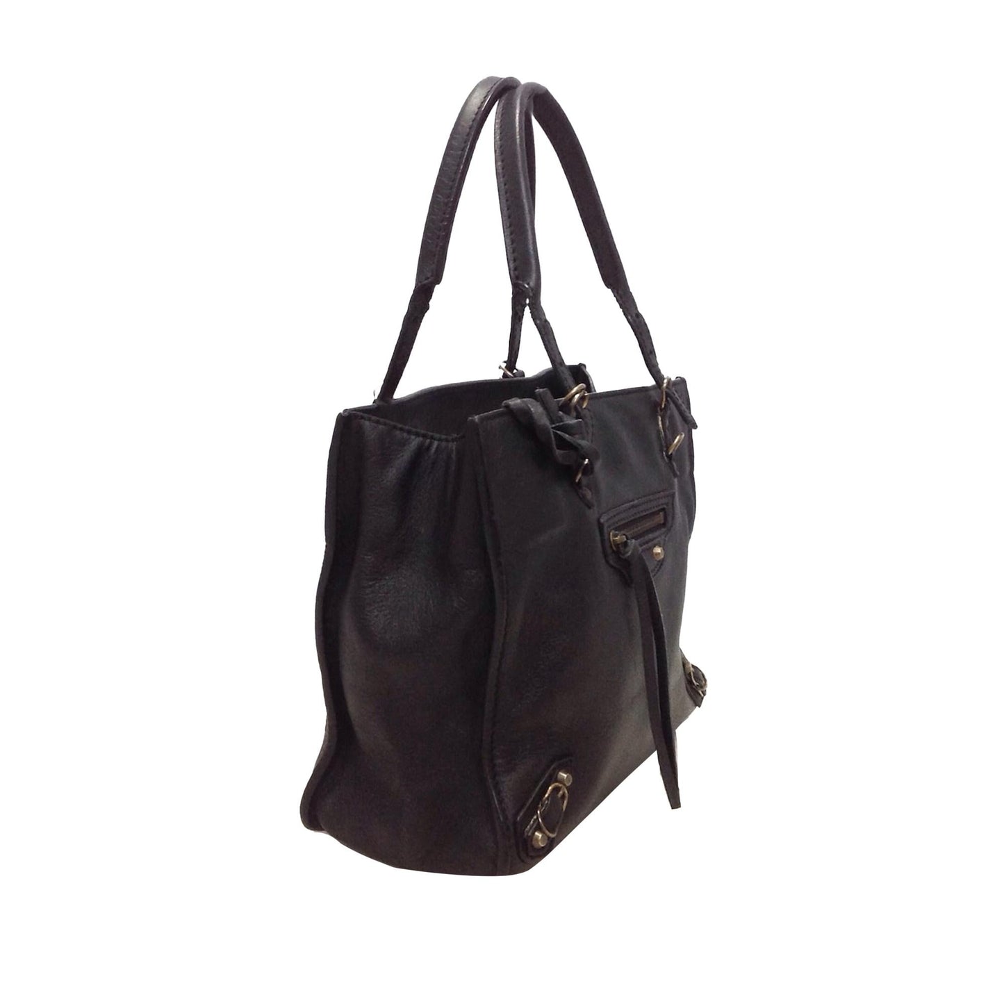 Luxury Balenciaga Papier A4 Leather Satchel (SHG-27903)