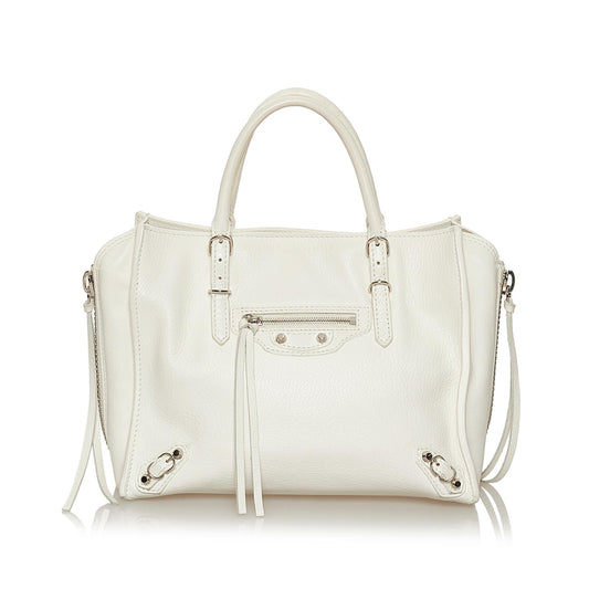 Luxury Balenciaga Papier A4 Leather Satchel (SHG-29266)