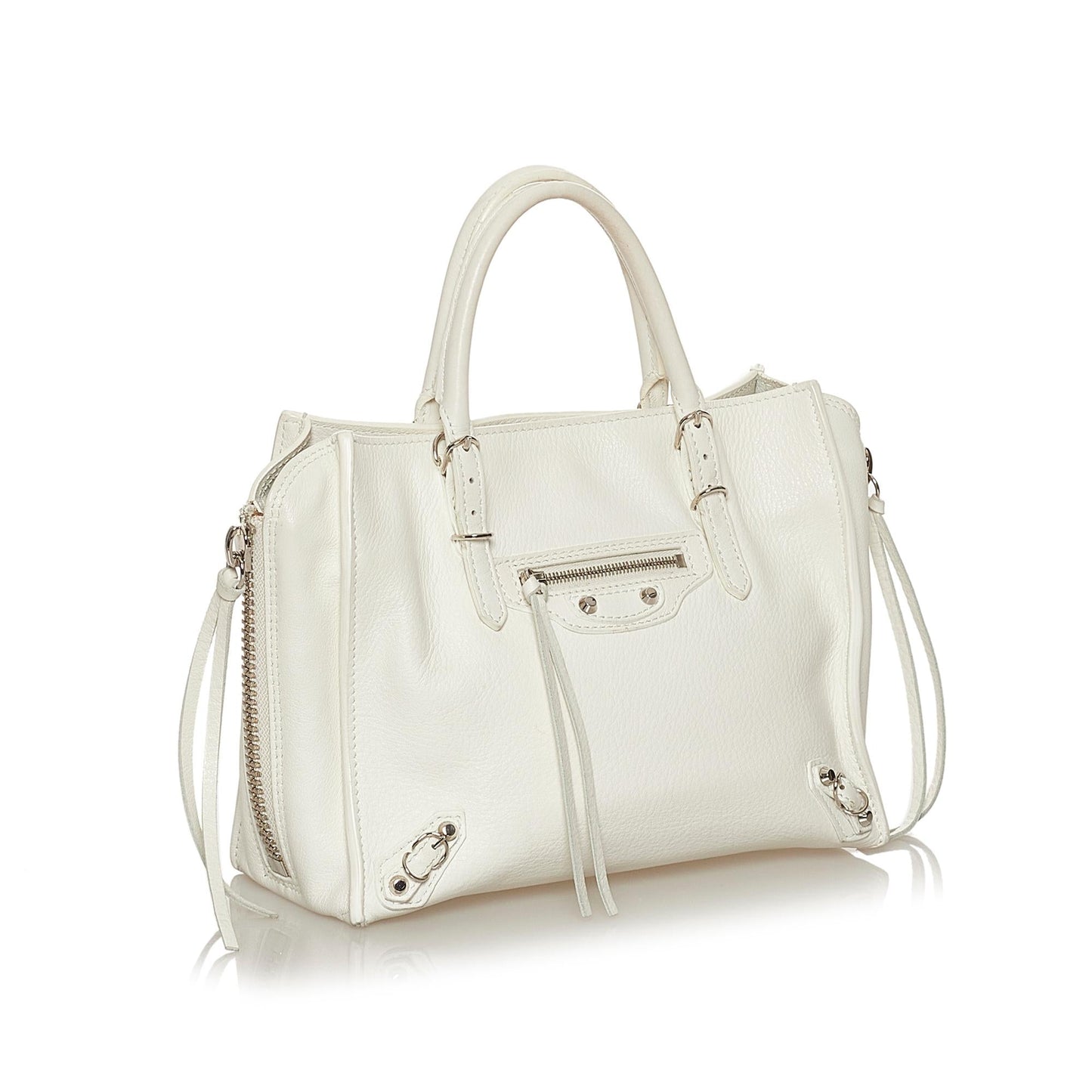 Luxury Balenciaga Papier A4 Leather Satchel (SHG-29266)