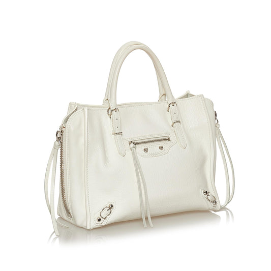 Luxury Balenciaga Papier A4 Leather Satchel (SHG-29266)