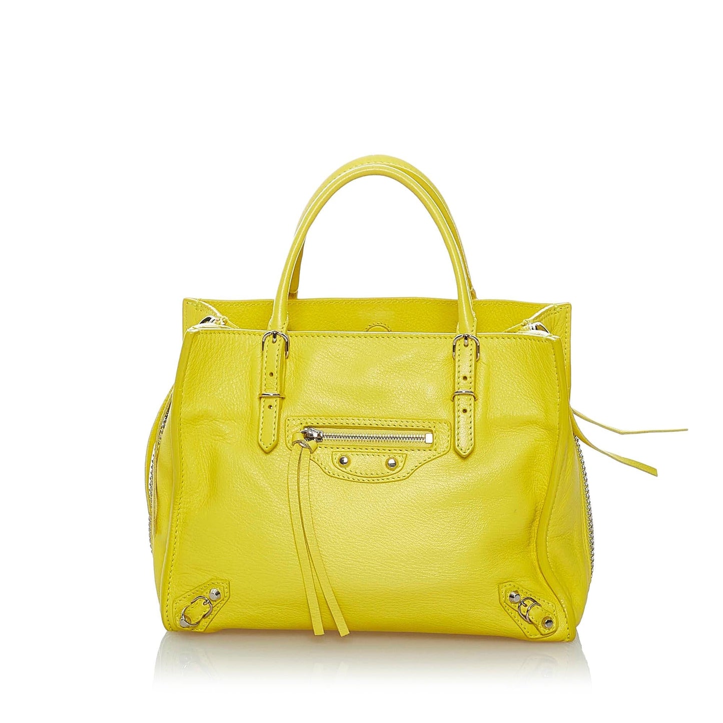 Luxury Balenciaga Papier A4 Leather Satchel (SHG-29585)