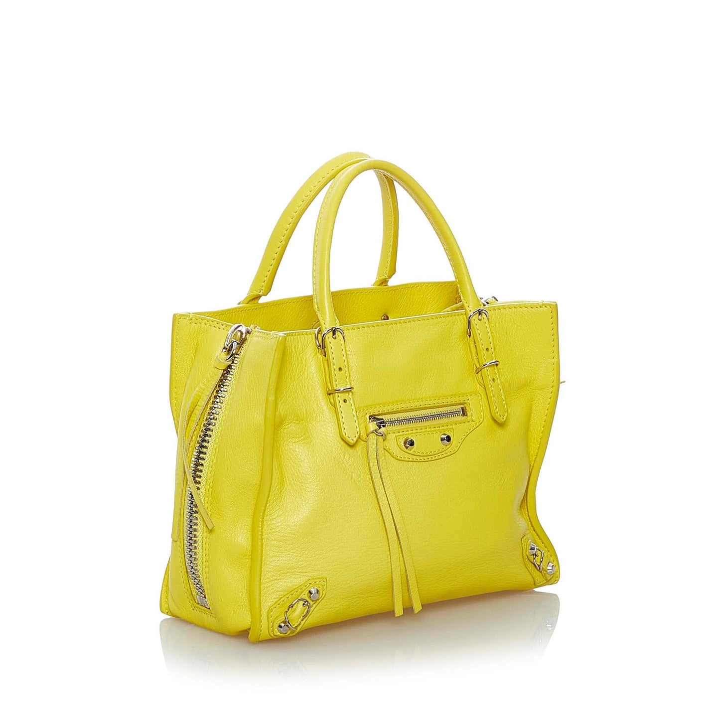 Luxury Balenciaga Papier A4 Leather Satchel (SHG-29585)