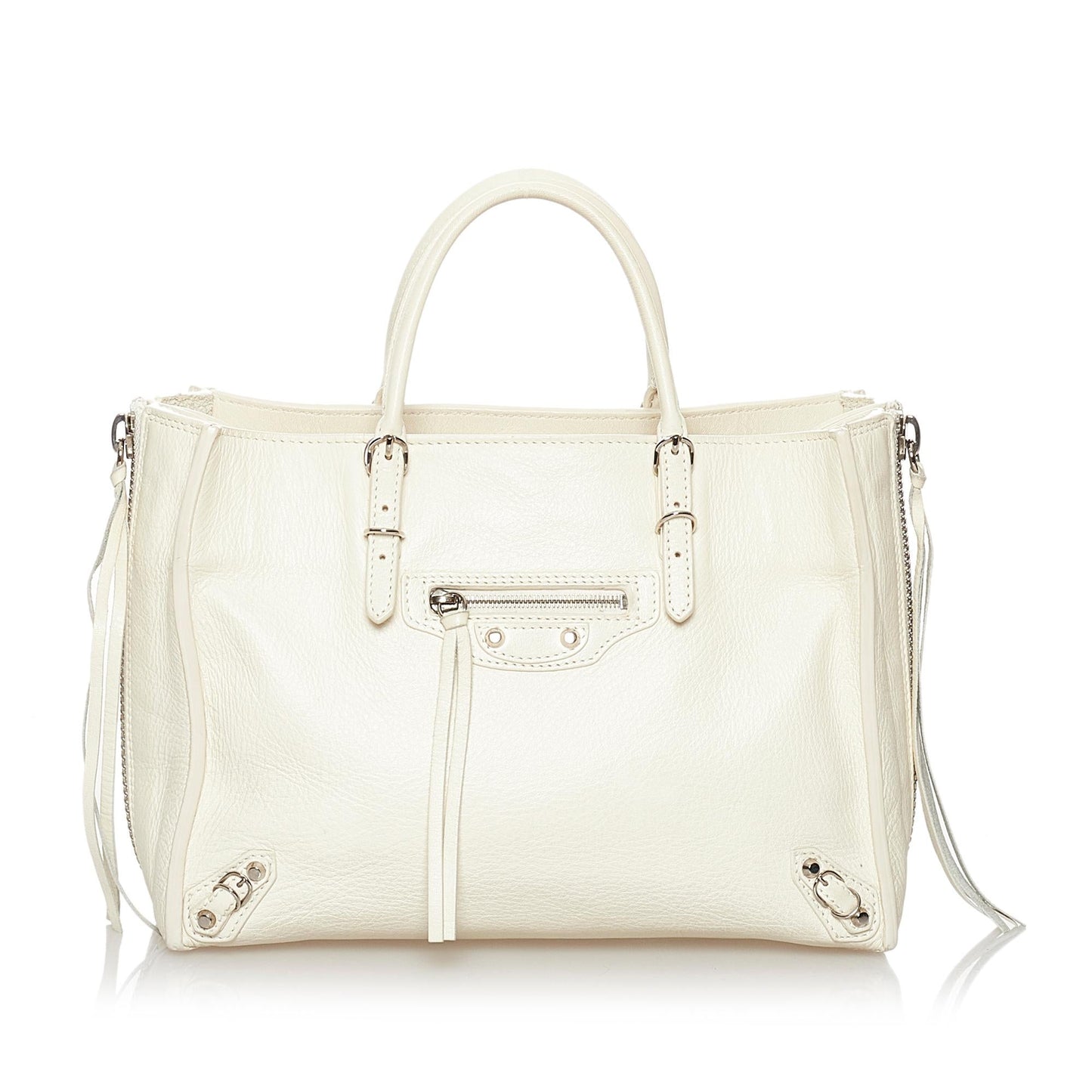 Luxury Balenciaga Papier A4 Leather Satchel (SHG-29832)