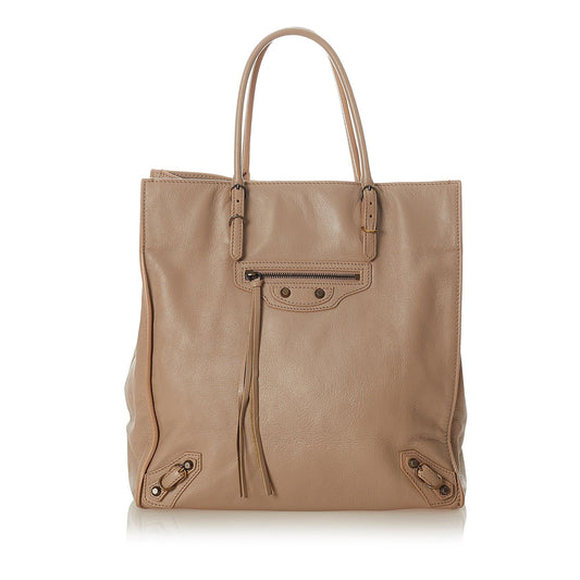 Luxury Balenciaga Papier A5 Leather Tote Bag (SHG-24079)