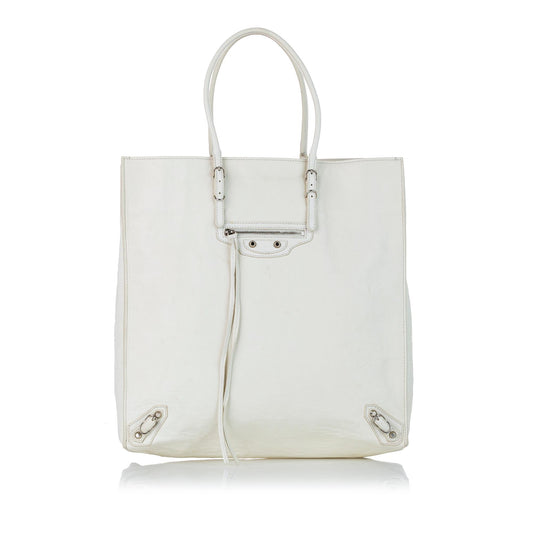 Luxury Balenciaga Papier A5 Leather Tote Bag (SHG-26681)