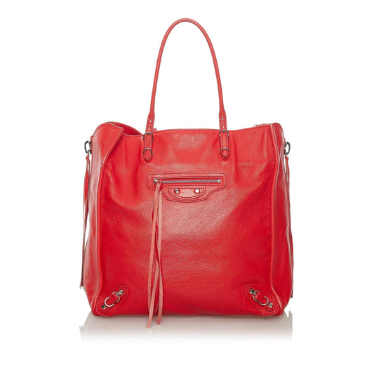Luxury Balenciaga Papier A5 Leather Tote Bag (SHG-29167)