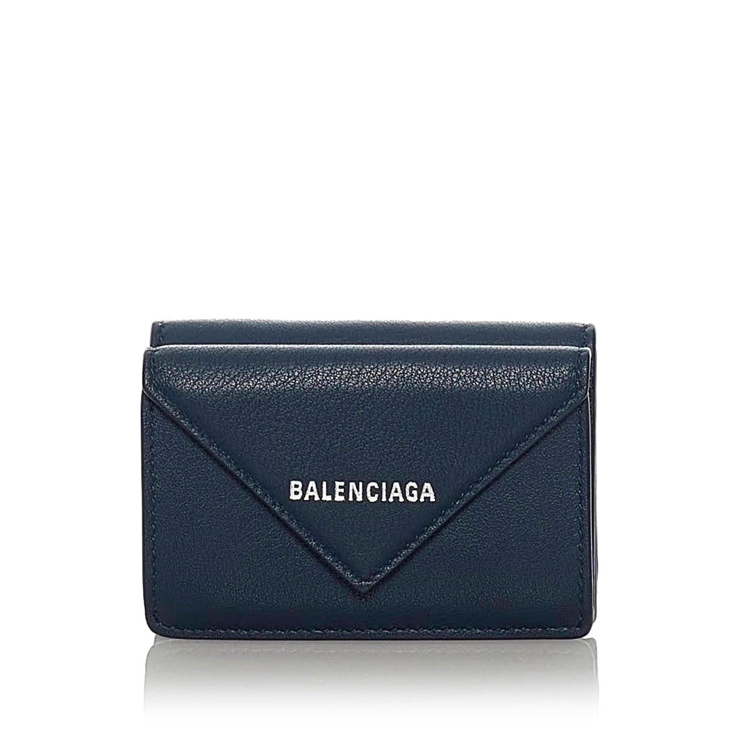 Luxury Balenciaga Papier Leather Compact Wallet (SHG-28598)