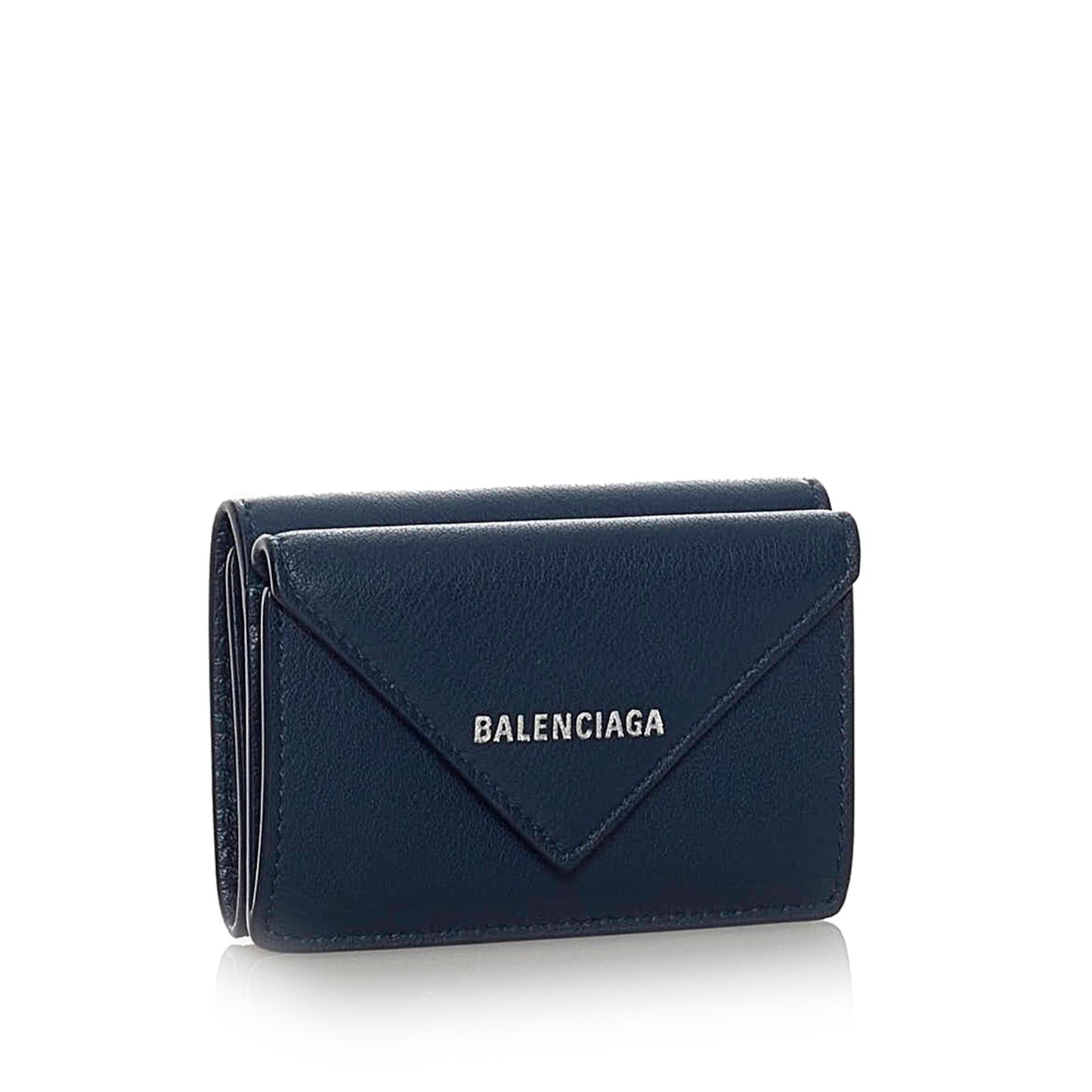 Luxury Balenciaga Papier Leather Compact Wallet (SHG-28598)