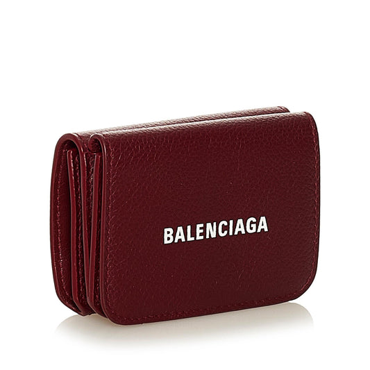 Luxury Balenciaga Papier Leather Wallet (SHG-MvgSy8)