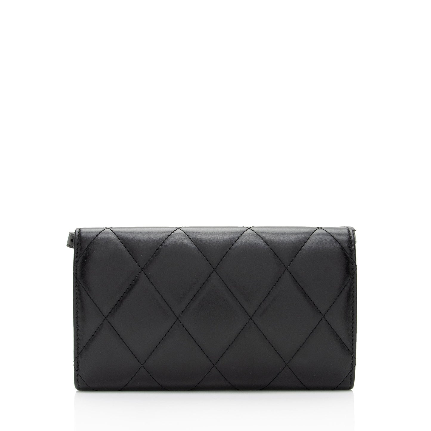 Luxury Balenciaga Quilted Calfskin B Phone Holder Crossbody (SHF-wF8OTg)