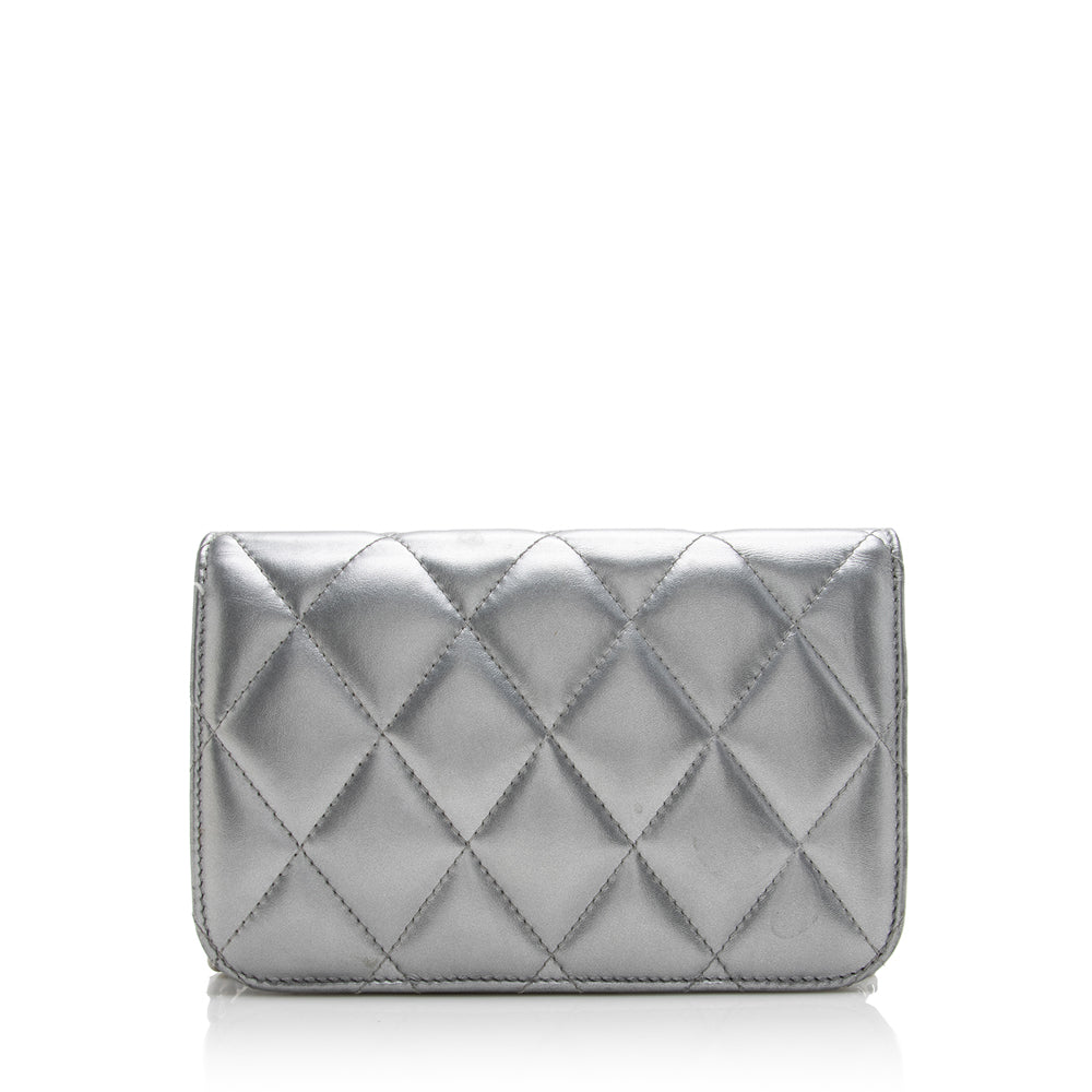 Luxury Balenciaga Quilted Metallic Leather B Dot Shoulder Bag (SHF-16927)