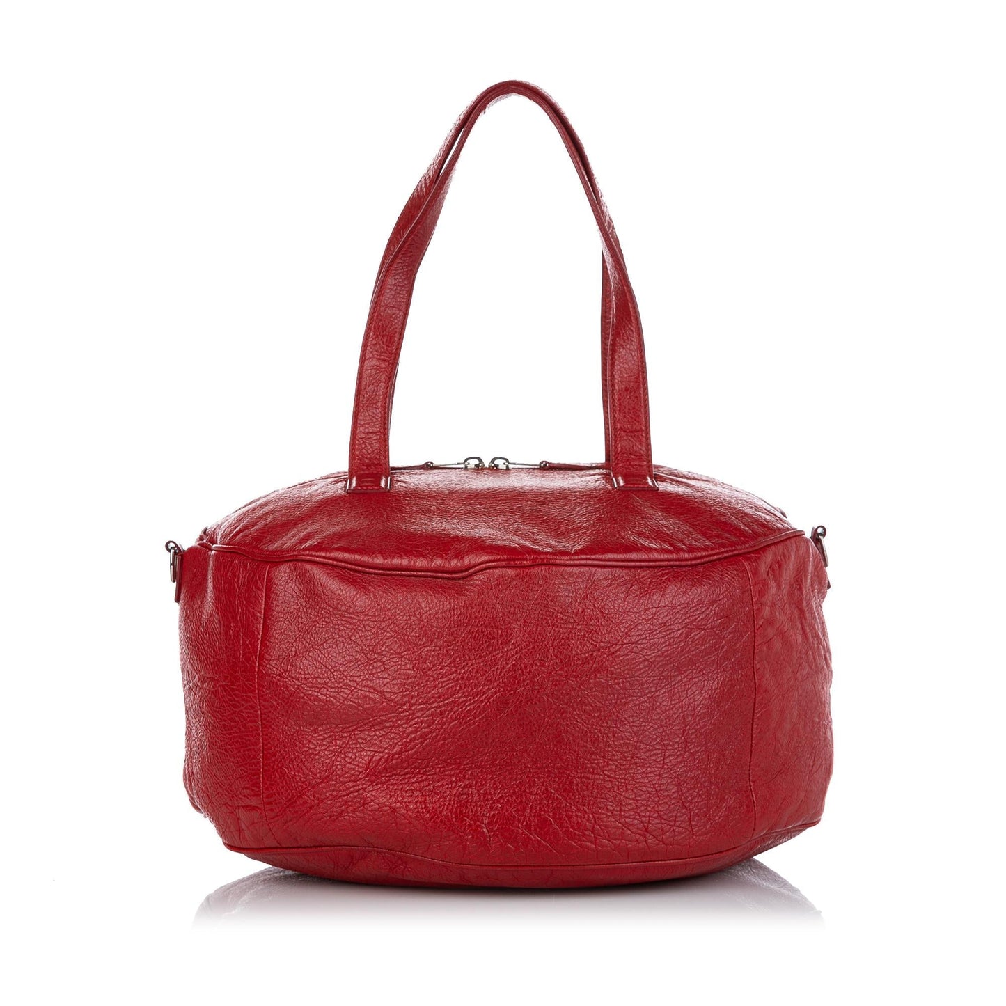 Luxury Balenciaga Round Air M Leather Satchel (SHG-37715)