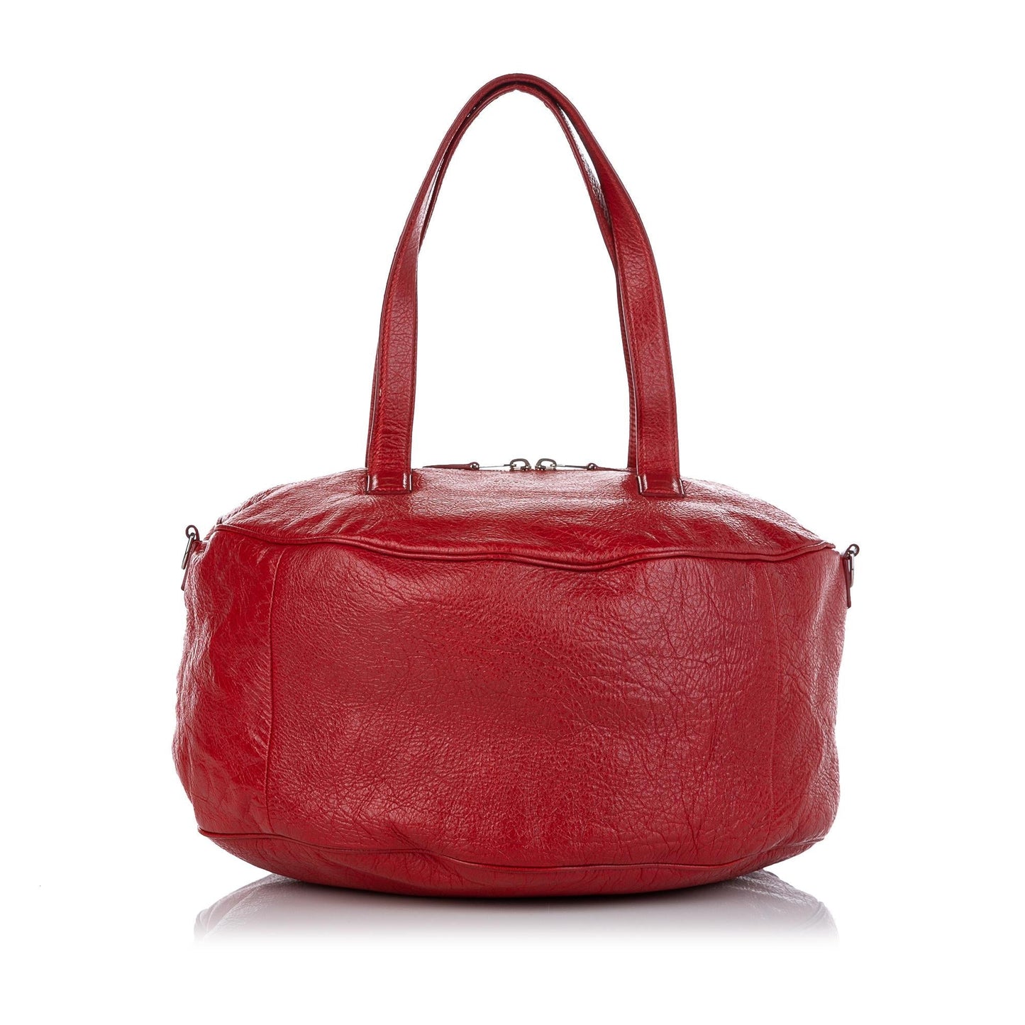 Luxury Balenciaga Round Air M Leather Satchel (SHG-37715)