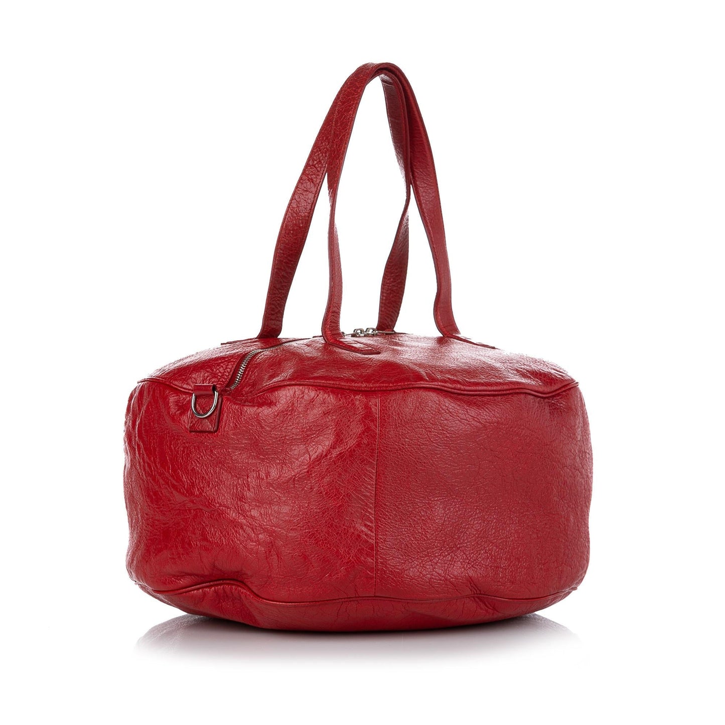 Luxury Balenciaga Round Air M Leather Satchel (SHG-37715)