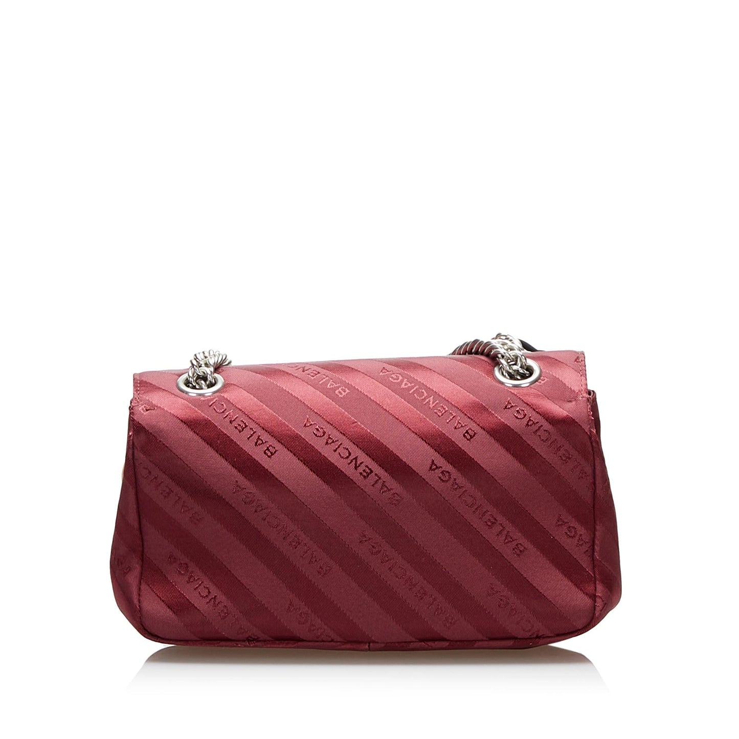Luxury Balenciaga Satin Lock Round S (SHG-37476)