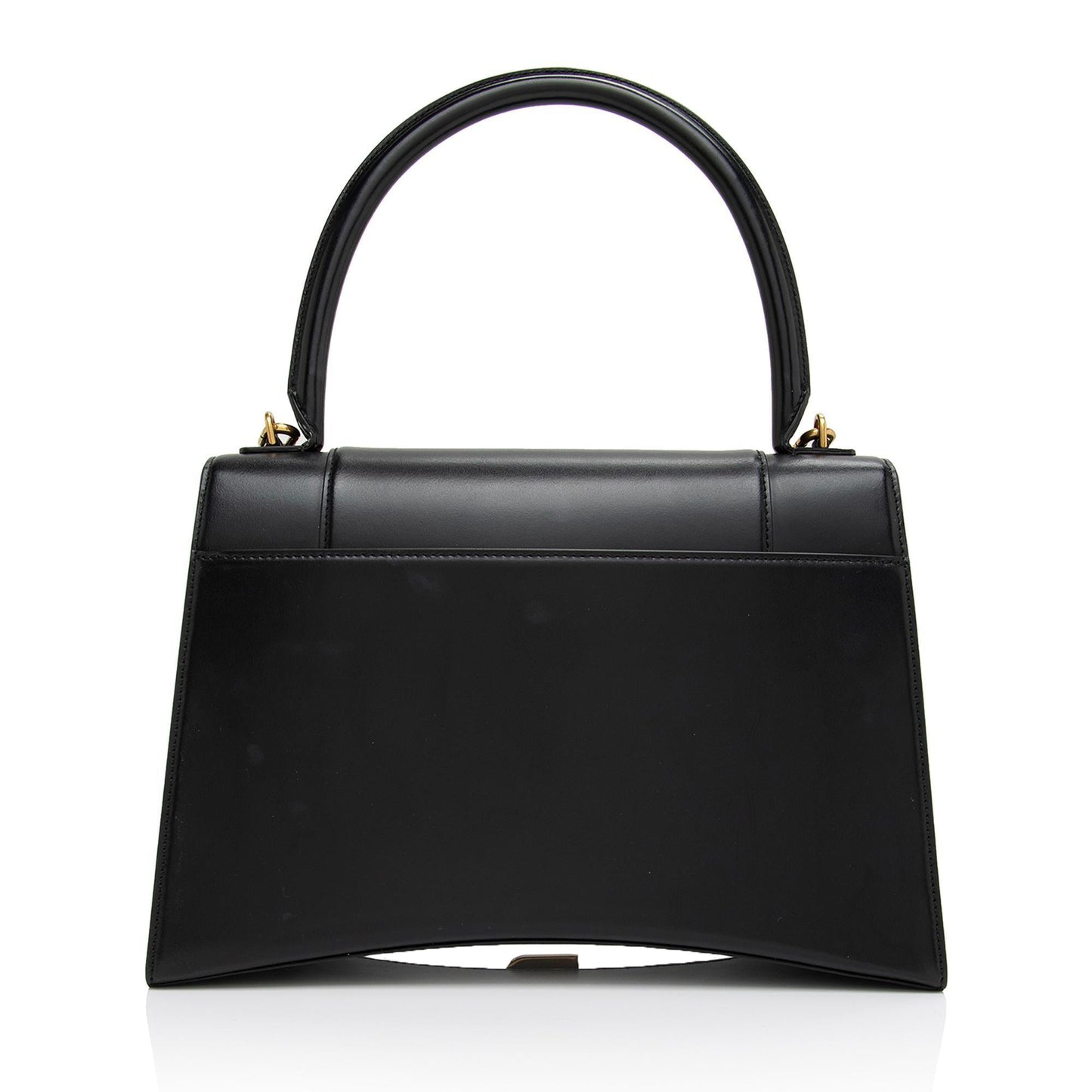 Luxury Balenciaga Shiny Calfskin Hourglass Medium Satchel (SHF-T4GYIa)