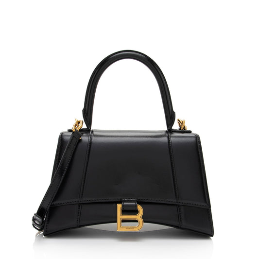 Luxury Balenciaga Shiny Calfskin Hourglass Small Top Handle (SHF-9h44a6)
