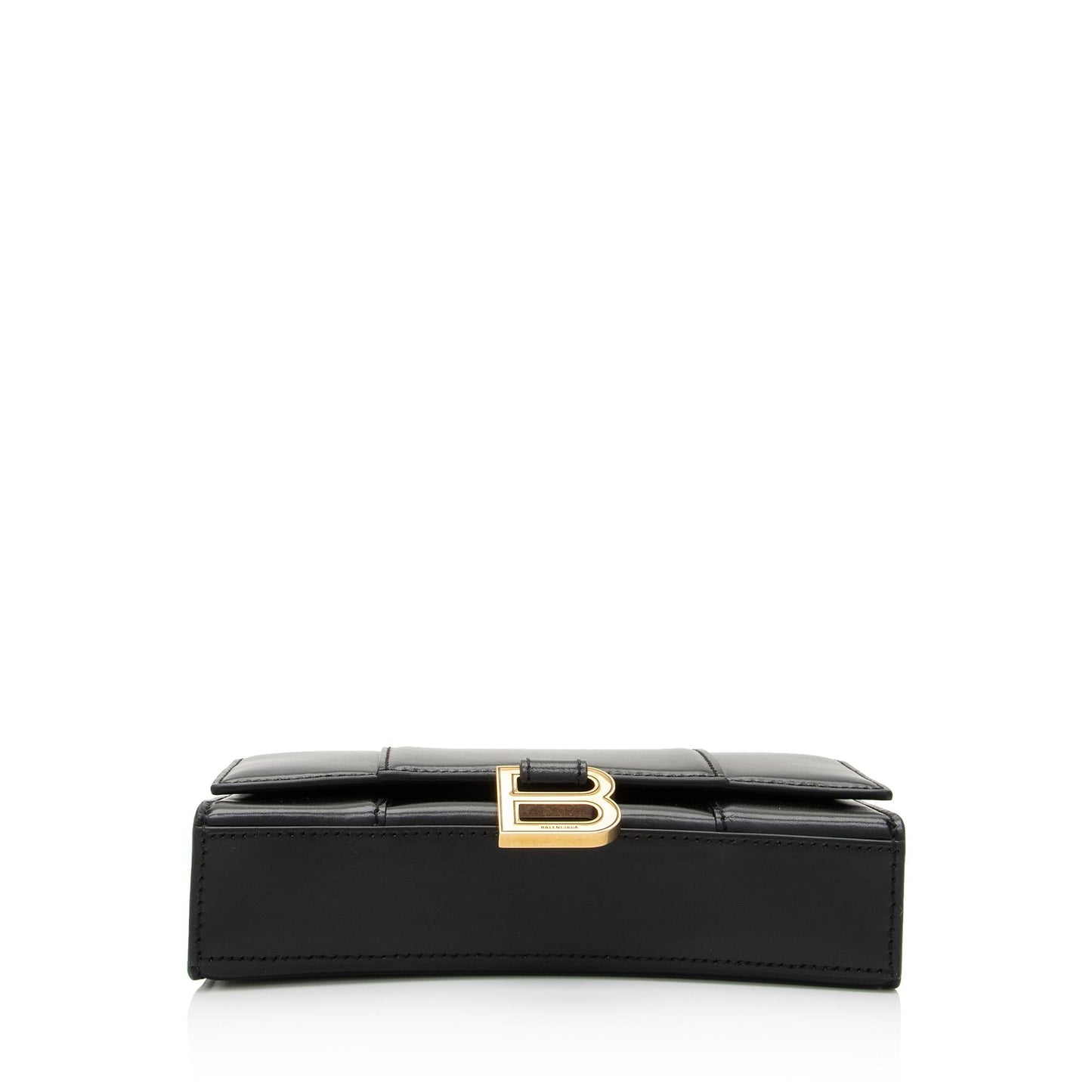 Luxury Balenciaga Shiny Calfskin Hourglass Wallet on Chain Bag (SHF-RgTbFx)