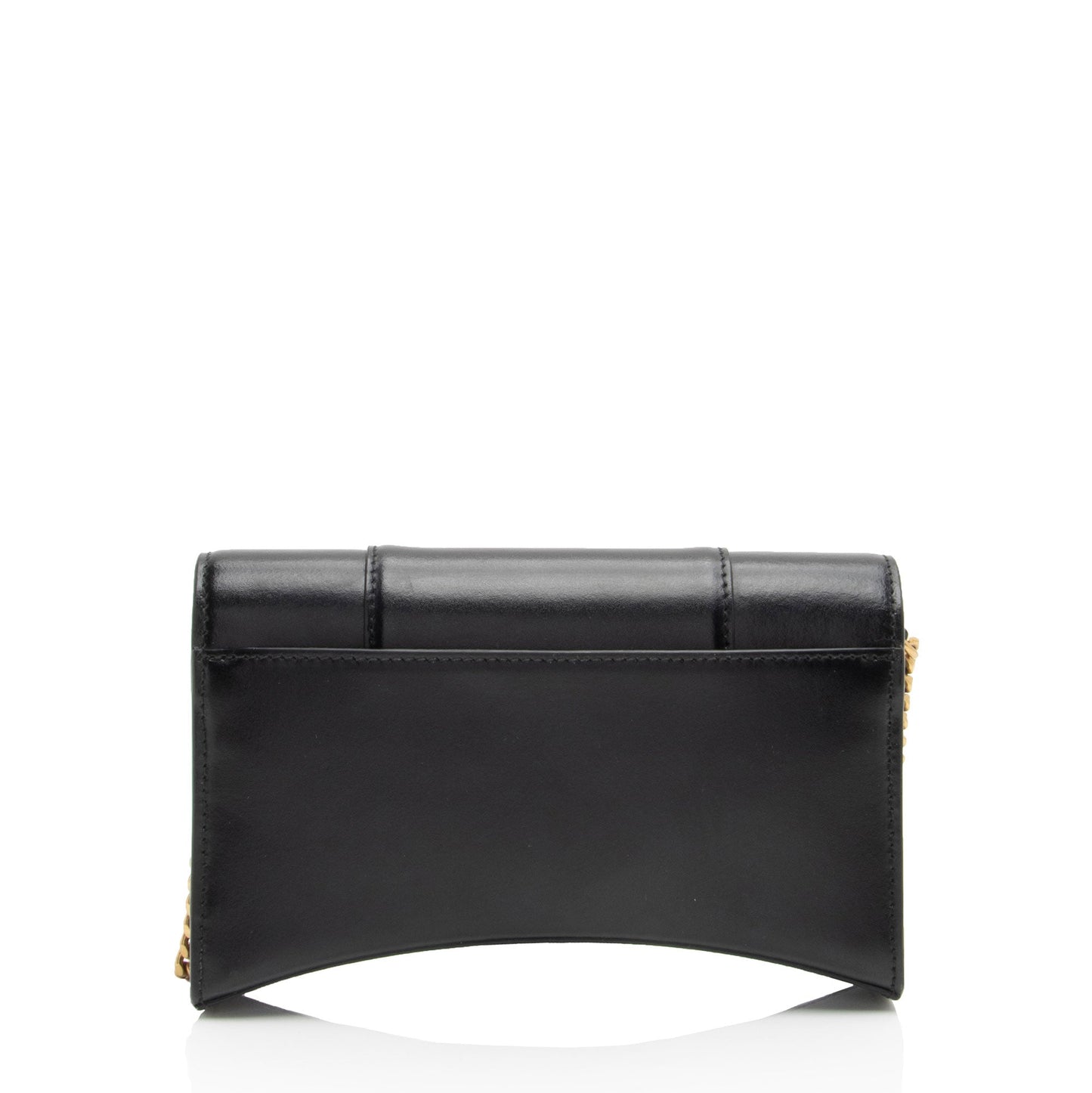 Luxury Balenciaga Shiny Calfskin Hourglass Wallet on Chain Bag (SHF-PW1B0p)