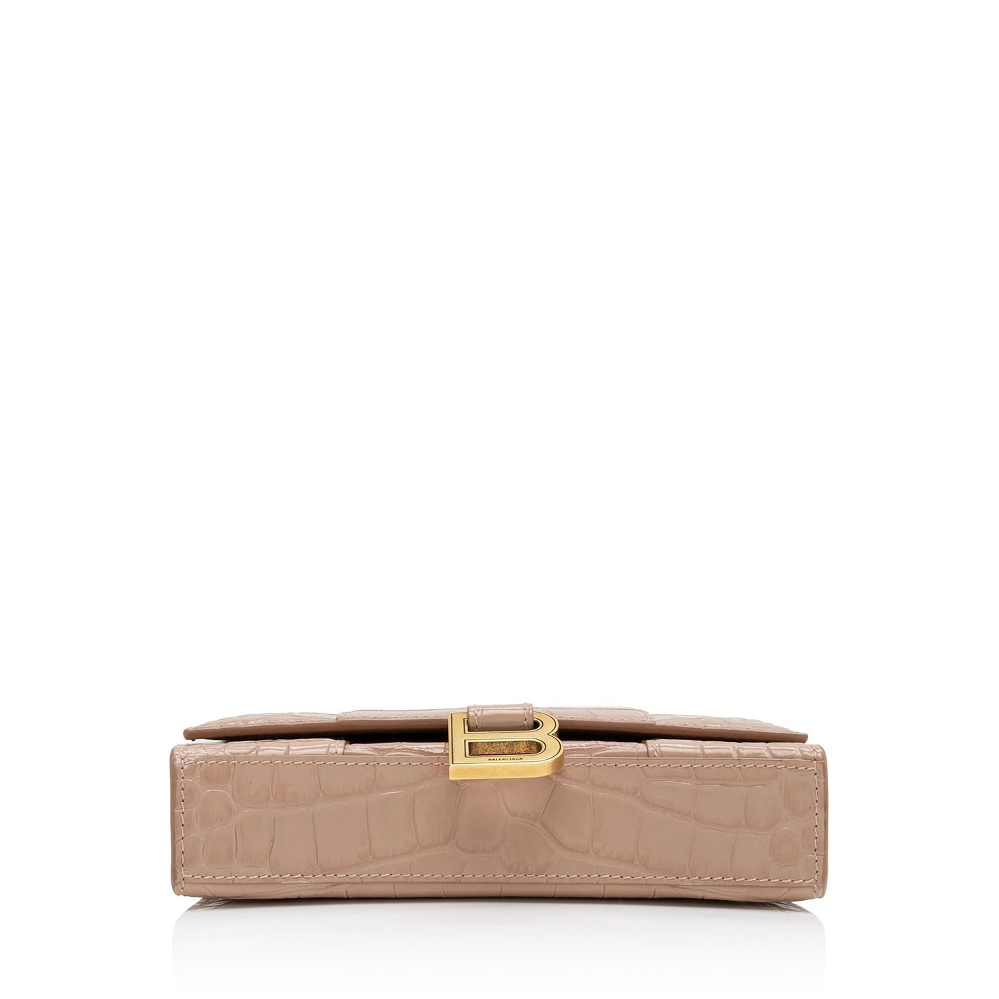 Luxury Balenciaga Shiny Croc Embossed Calfskin Hourglass Chain Bag (SHF-ZdcMW4)