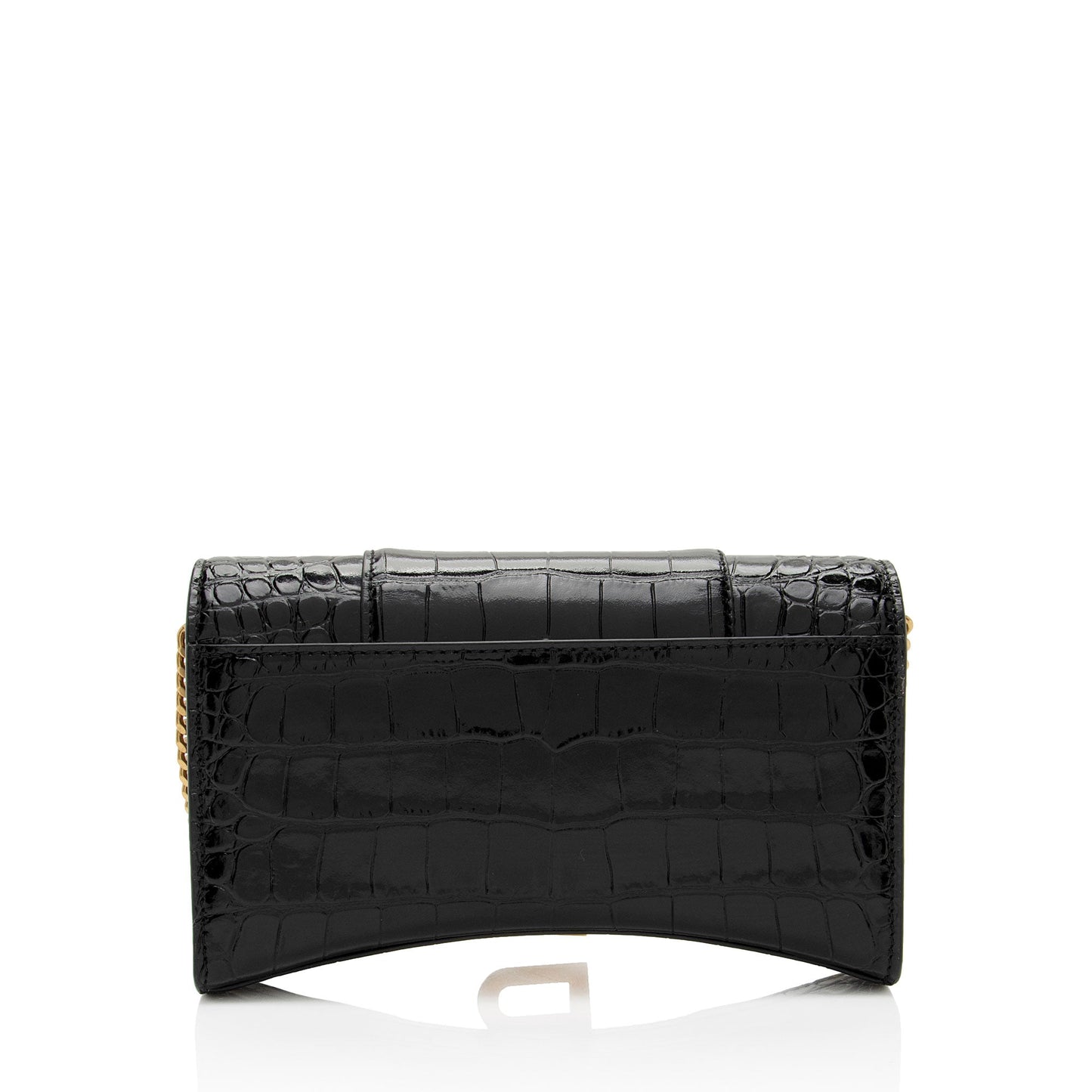 Luxury Balenciaga Shiny Croc Embossed Calfskin Hourglass Chain Bag (SHF-Le4cT4)
