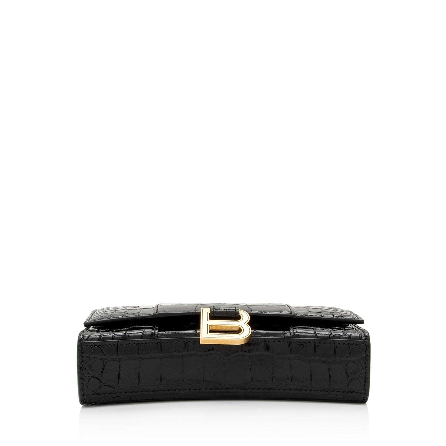 Luxury Balenciaga Shiny Croc Embossed Calfskin Hourglass Chain Bag (SHF-Le4cT4)