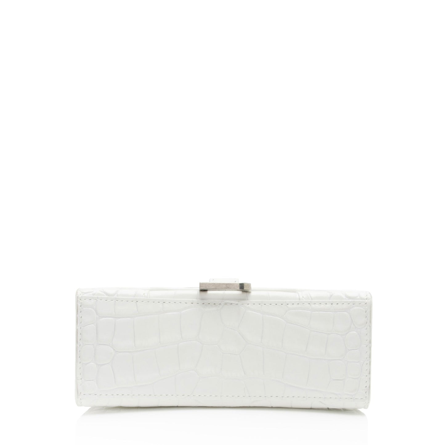 Luxury Balenciaga Shiny Croc Embossed Calfskin Hourglass XS Top Handle (SHF-phP4Bs)