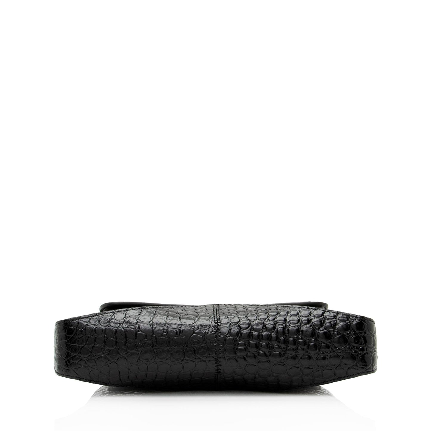 Luxury Balenciaga Shiny Croc Embossed Calfskin XX Small Flap Bag (SHF-HmNLTl)